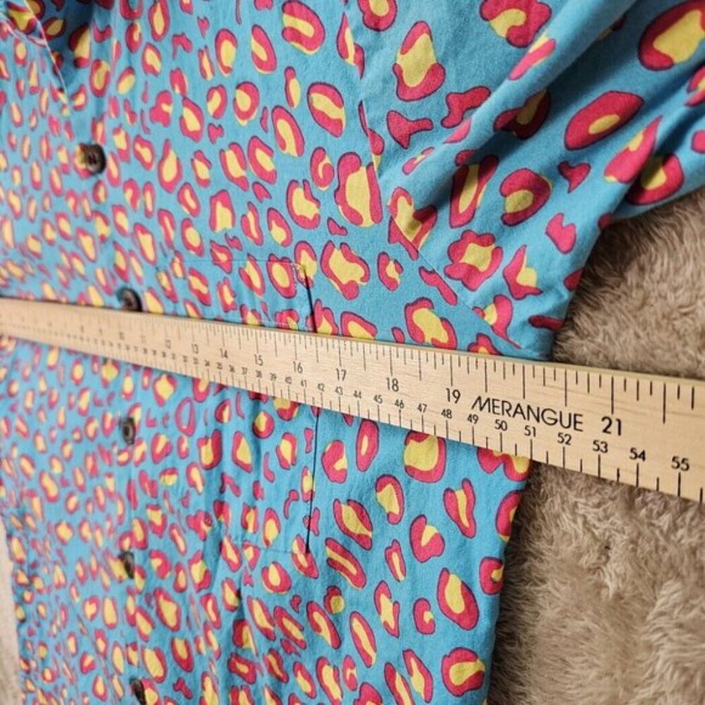 chenaski Shirt Cool Retro Style Pattern 60s 70s Look Funky Button-Down Mens Sz M - Picture 5 of 10